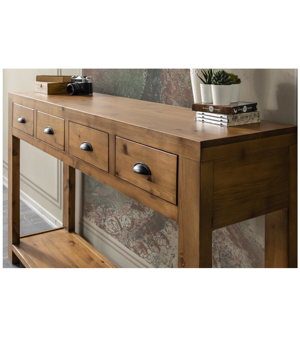 Bureau bois massif DEMAN 120 x 60 cm  Azura Home Design