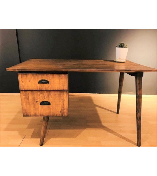 Bureau bois massif DEMAN 120 x 60 cm