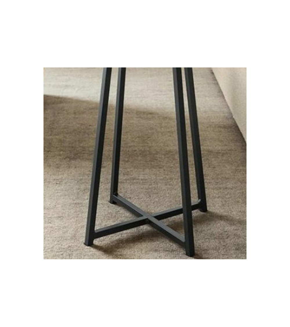 Table d'appoint ronde en bois LOFT 60 x 45 cm