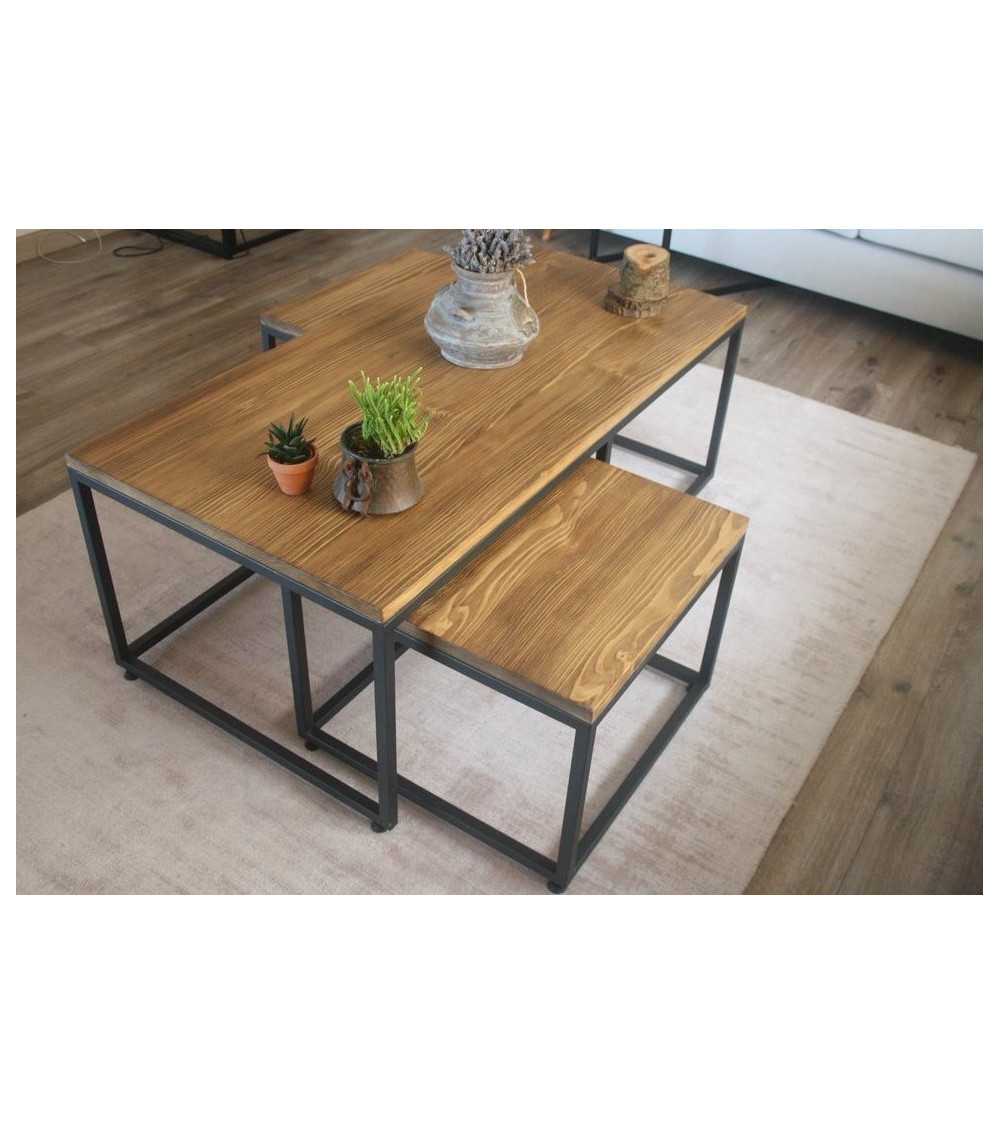 Bureau bois massif DEMAN 120 x 60 cm