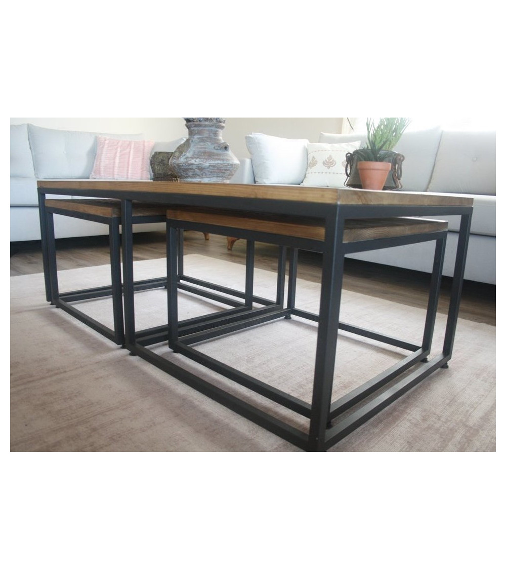 Bureau bois massif DEMAN 120 x 60 cm