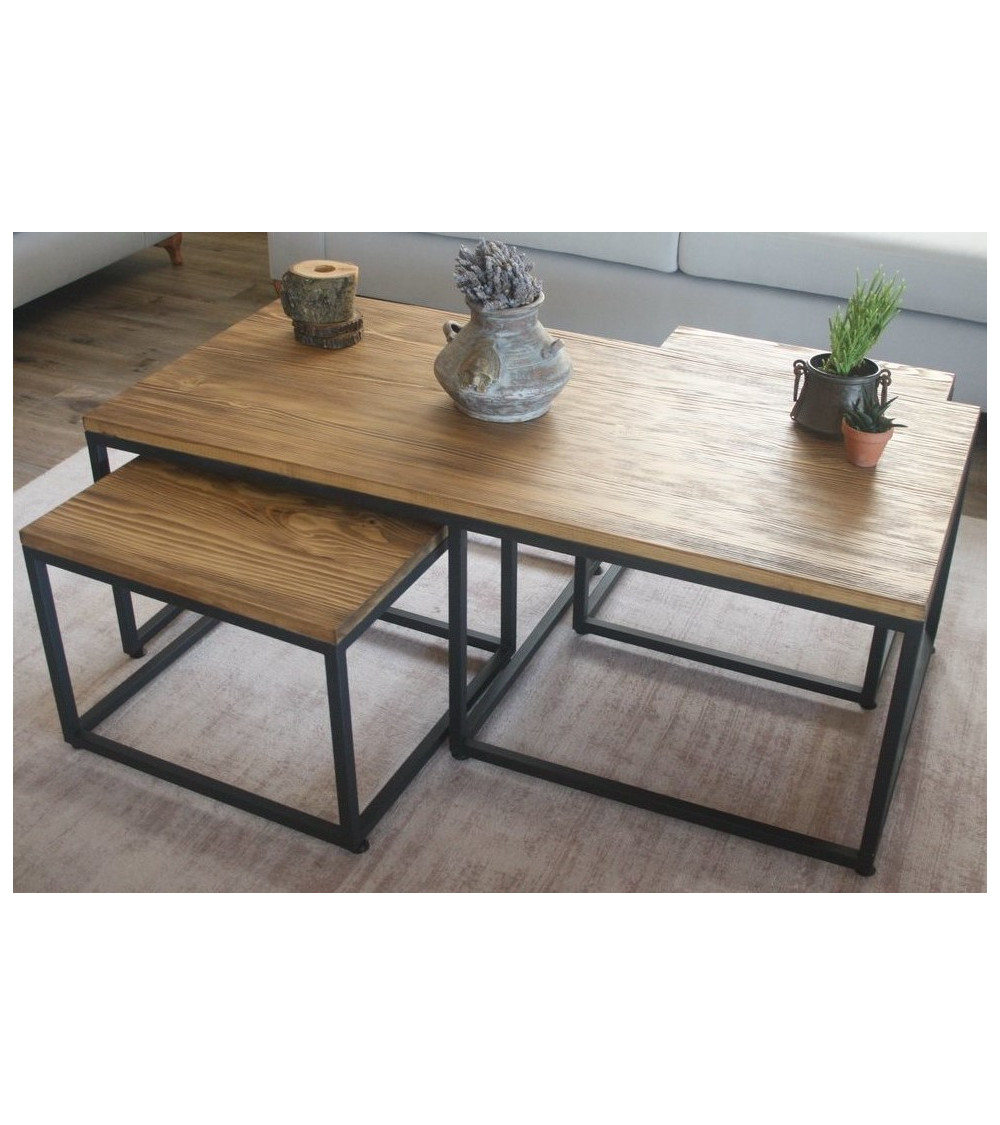 Bureau bois massif DEMAN 120 x 60 cm
