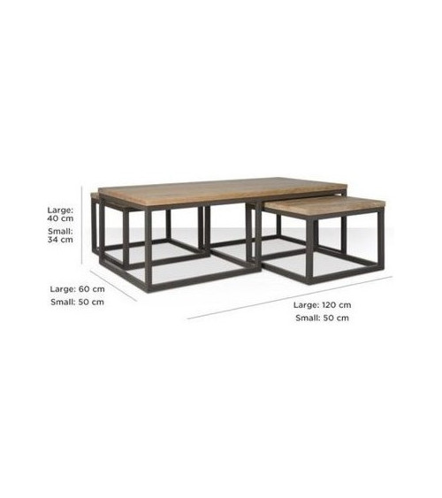 Bureau bois massif DEMAN 120 x 60 cm