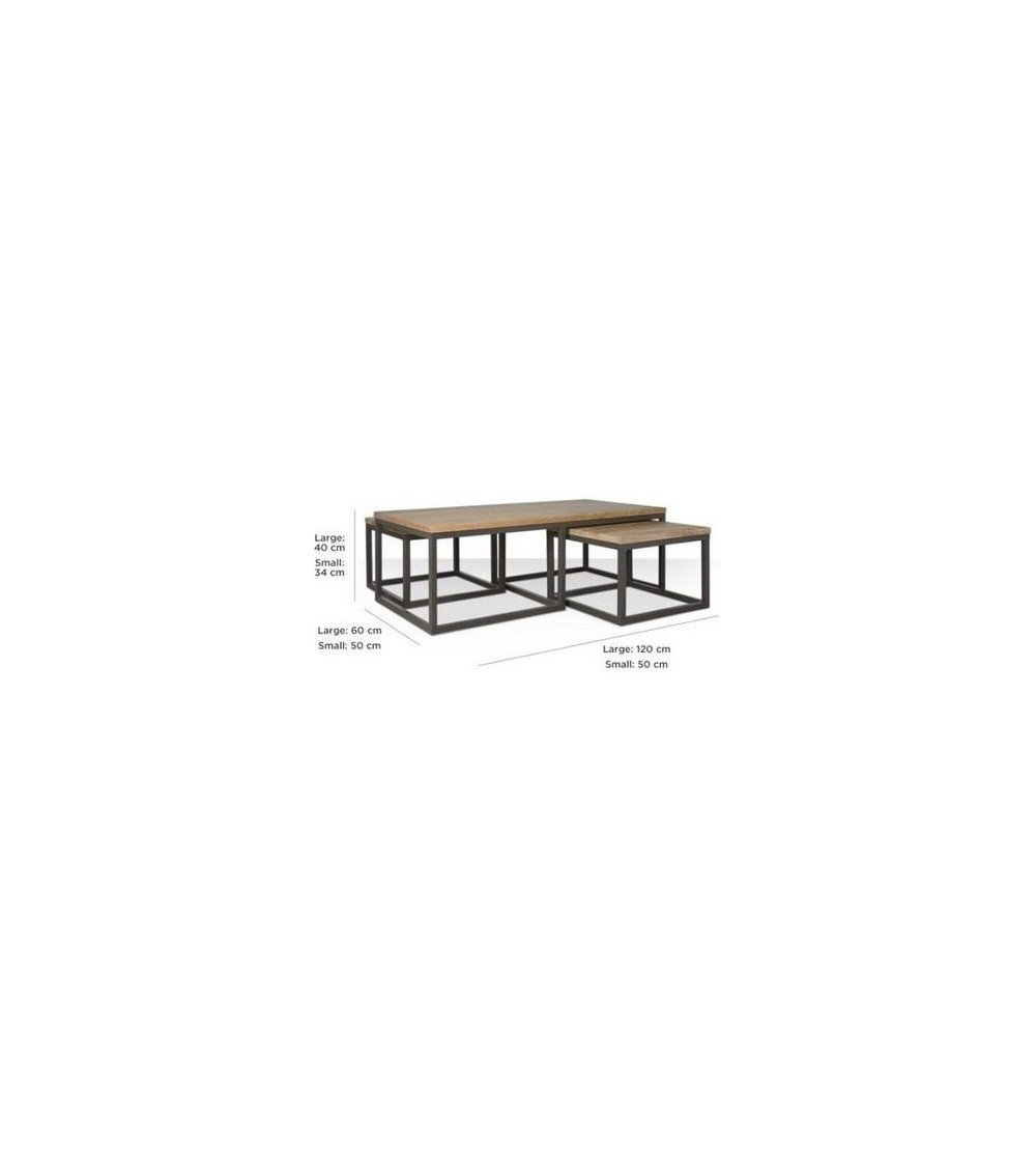 Bureau bois massif DEMAN 120 x 60 cm