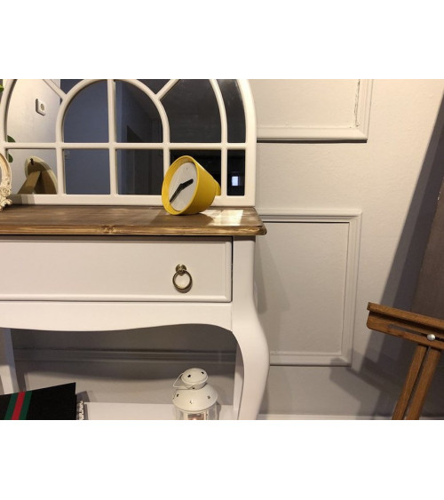 Ensemble console et miroir en bois VERSAY 80 cm