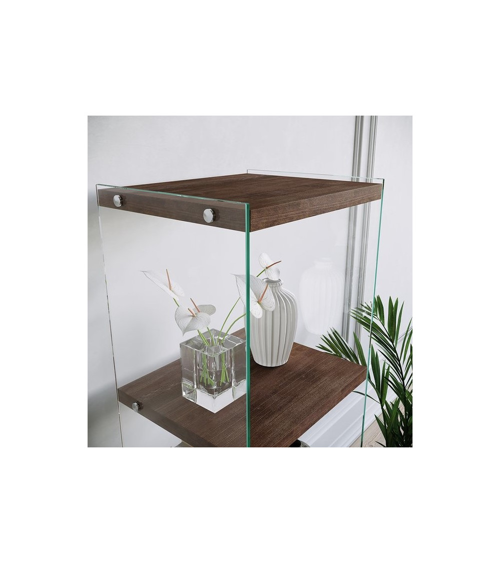 Étagère en bois et verre trempé NIAGARA