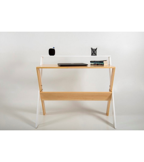 Bureau bois massif DEMAN 120 x 60 cm