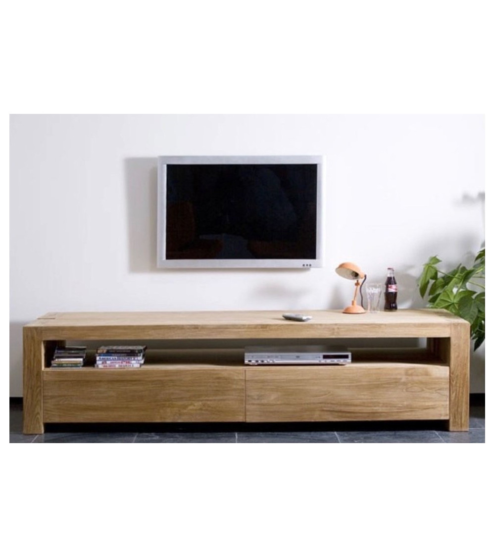 Mueble de TV en madera ADOLFO 200 cm
