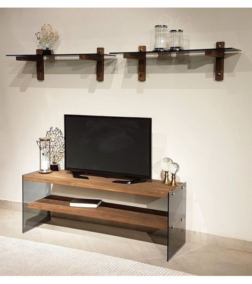 Mueble de TV en madera TENDRE 180 cm