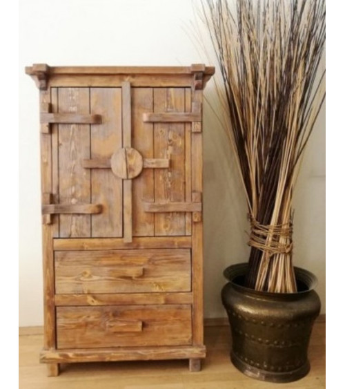 Armoire rangement en bois TIBET 85 x 145 cm