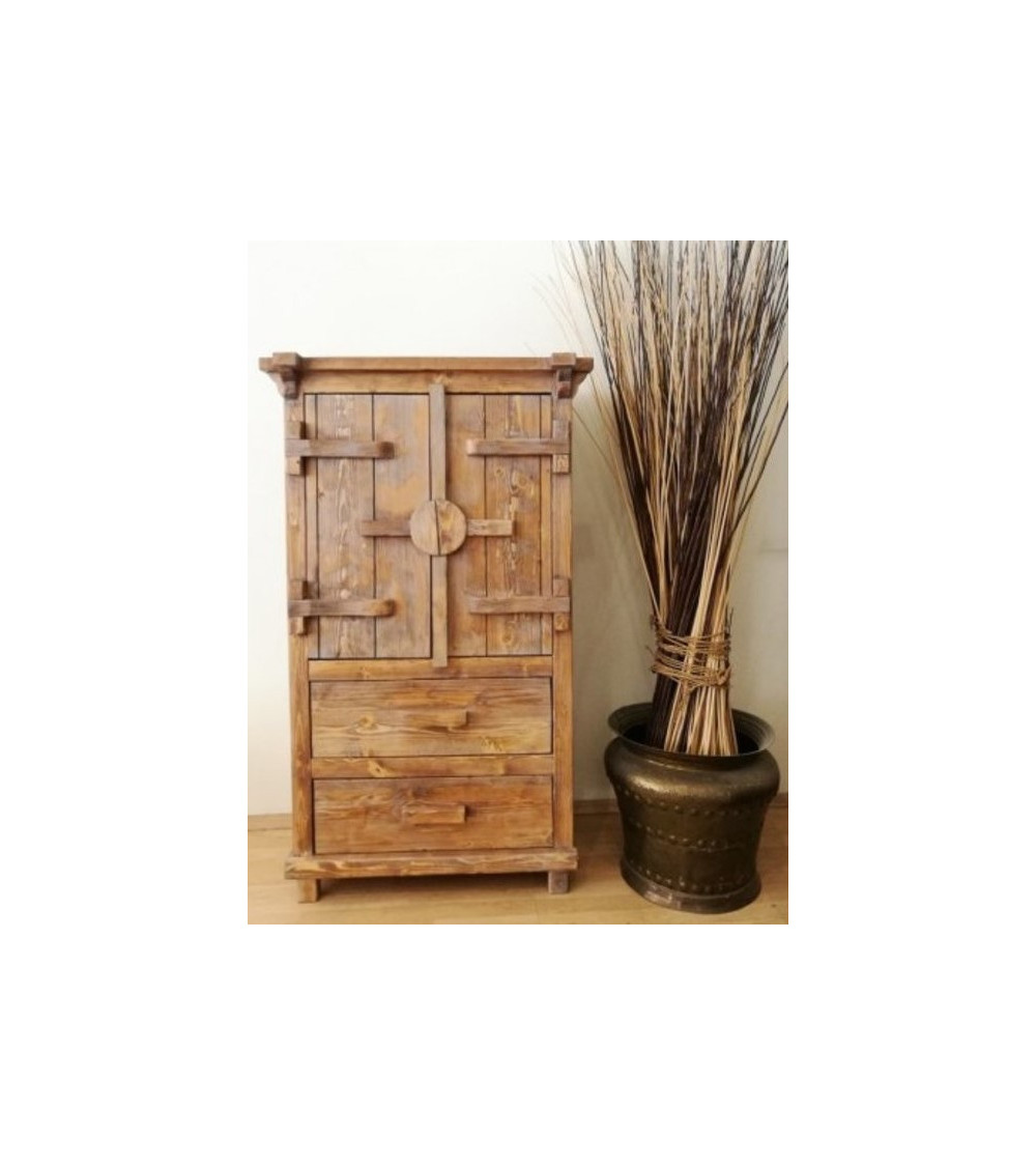 Armoire rangement en bois TIBET 85 x 145 cm