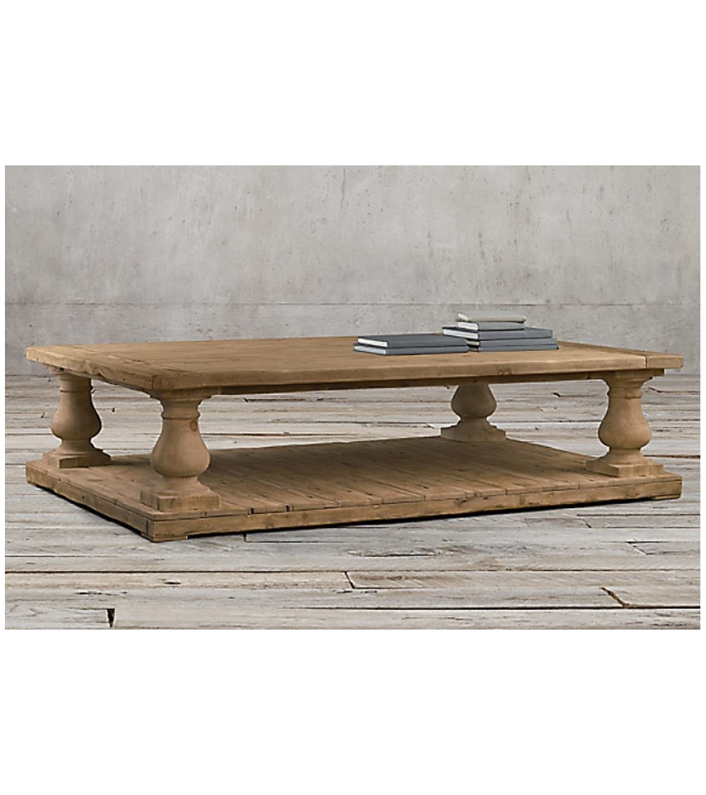 Houten salontafel VITA 140 x 80 cm
