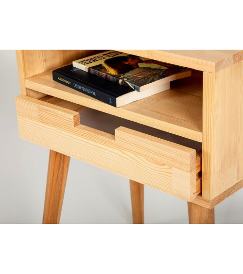 Table de chevet en bois 1 tiroir FLY 50 cm