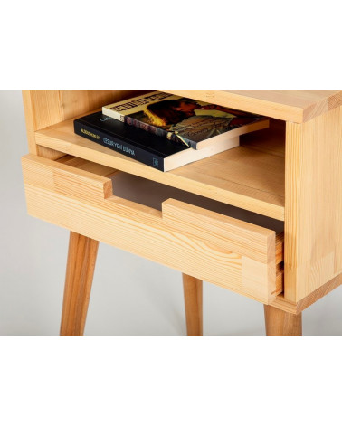 Table de chevet en bois 1 tiroir FLY 50 cm