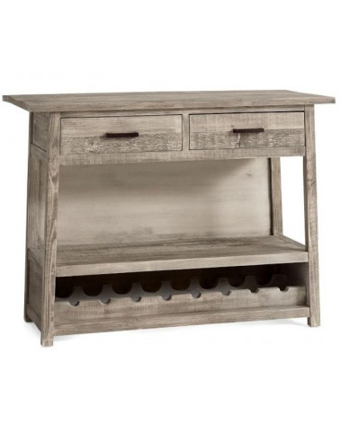 Console bar pour bouteilles en bois RUNAS 90 cm