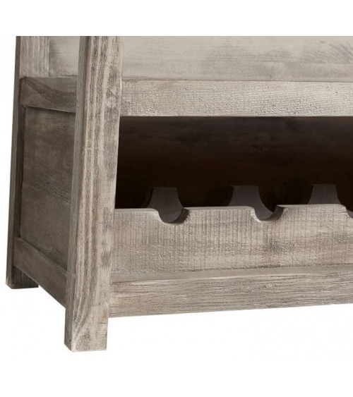 Console bar pour bouteilles en bois RUNAS 90 cm