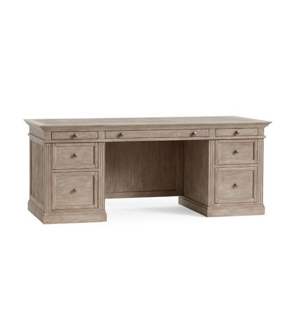 Bureau bois massif DEMAN 120 x 60 cm  Azura Home Design