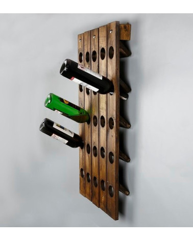 Consola bar para botellas en madera LINDEN 90 cm