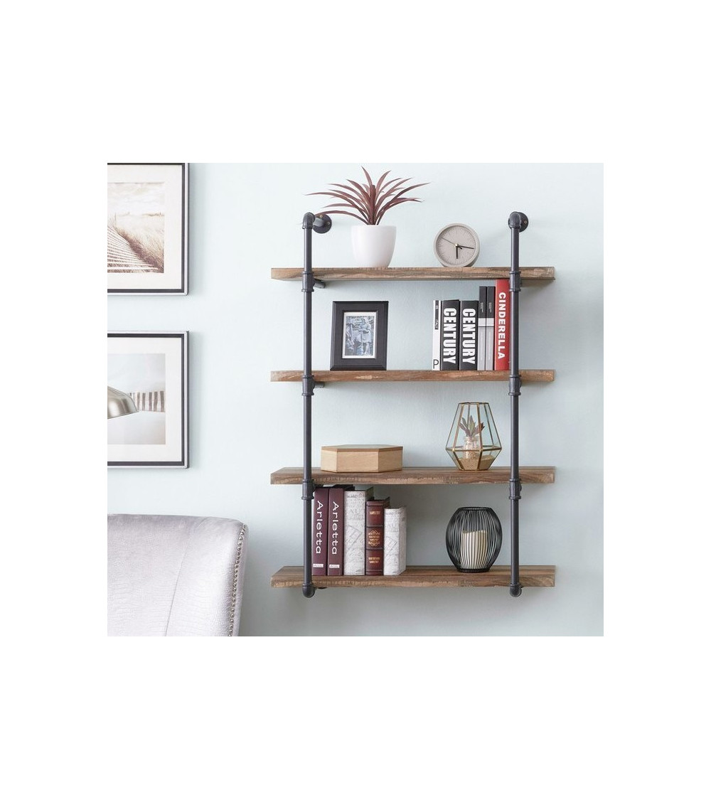 Étagère mural en bois DECORGINAL 60 x 14 cm Étagère mural en bois DECORGINAL 60 x 14 cm