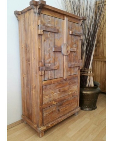 Armario de almacenaje en madera TIBET 85 x 145 cm