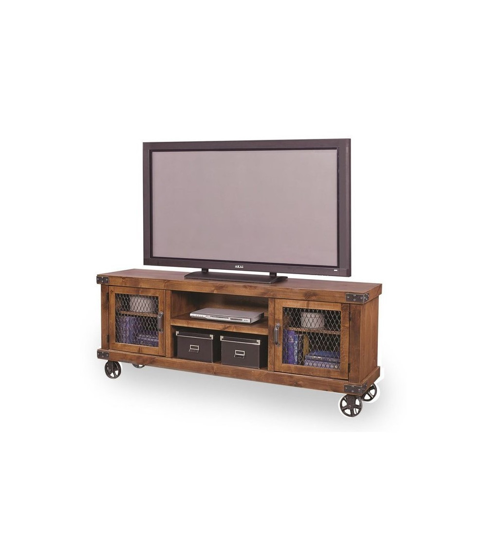 Mueble de TV con ruedas en madera MARGARIT 150 cm