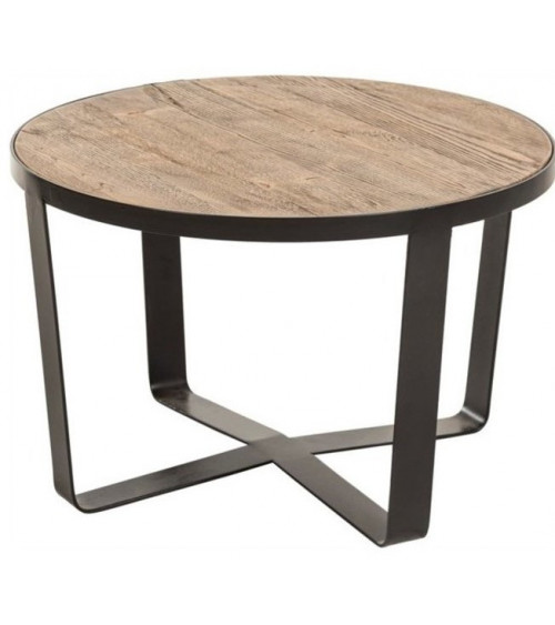 Table basse ronde en bois OSEN 80 cm