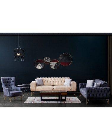 Ensemble canapé et fauteuil ARIZONA vert