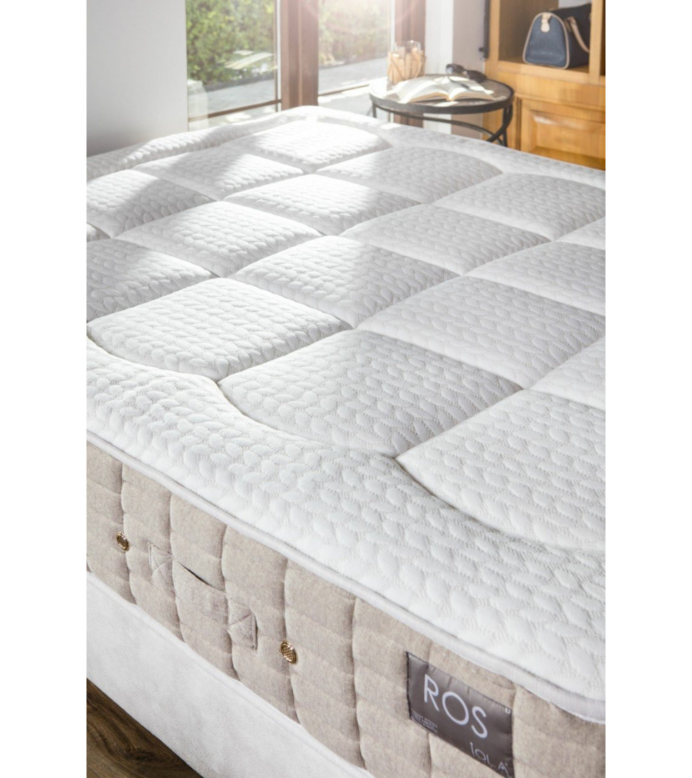 MaterassieDoghe - colchón 120x190 de muelles ensacados, altura 23 cm,  viscoelástica de 3 cm, ortopédico, 800 muelles ensacados, zonas de confort