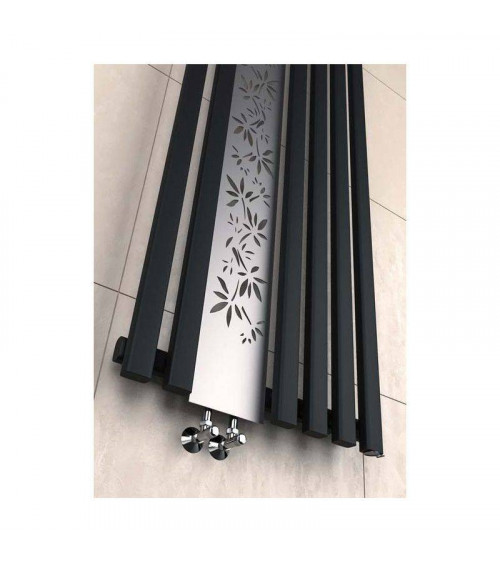 Radiateur eau chaude FLOWER noir mat en plusieurs dimensions