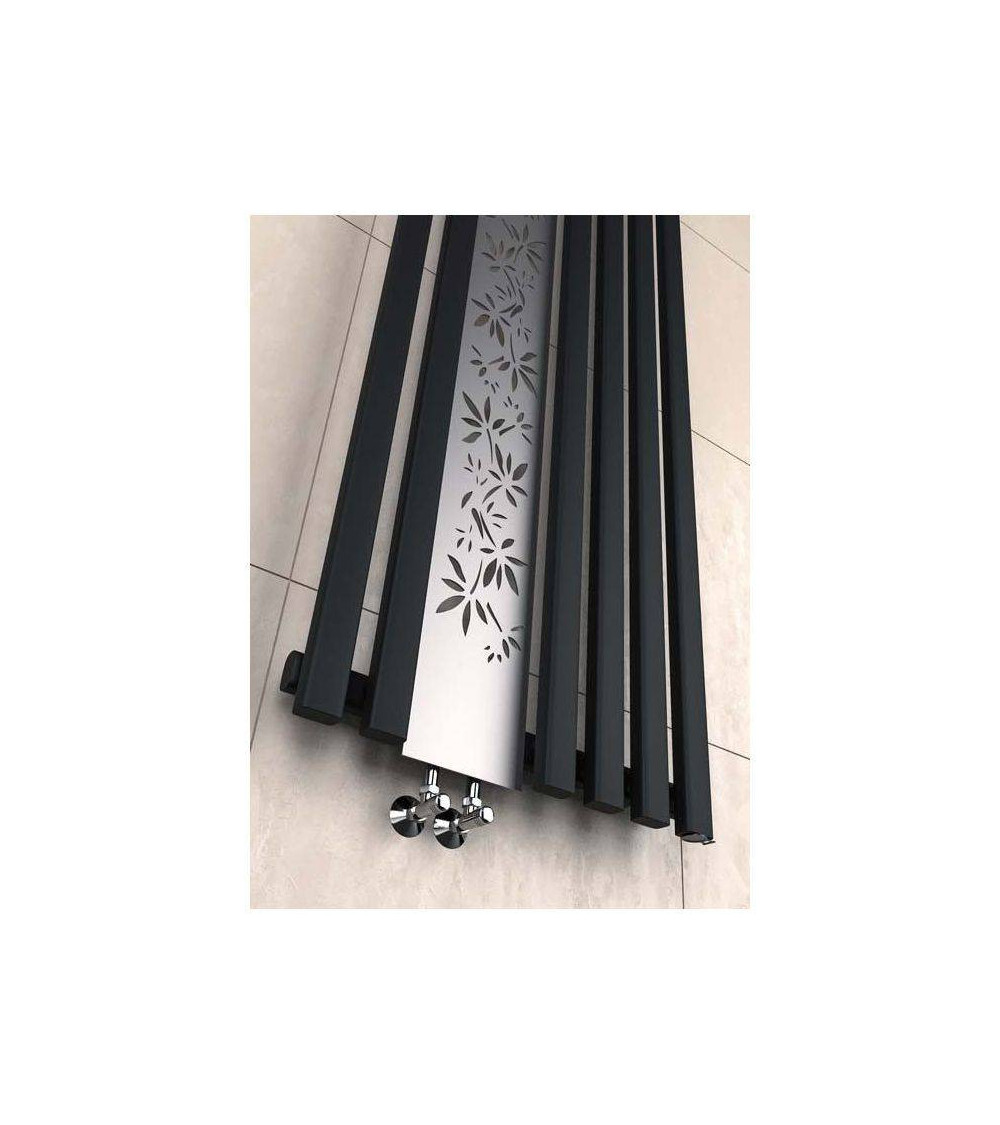 Radiateur eau chaude FLOWER noir mat en plusieurs dimensions