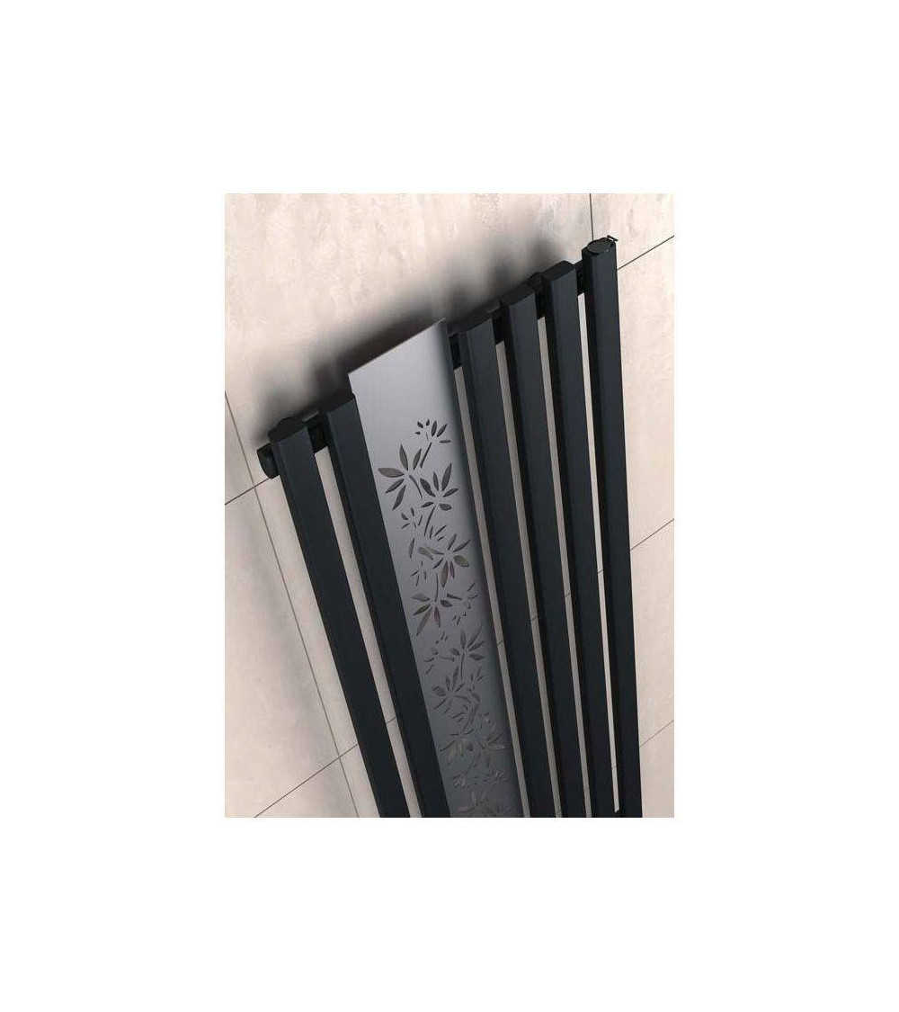 Radiateur eau chaude FLOWER noir mat en plusieurs dimensions