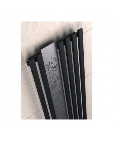 Radiateur eau chaude FLOWER noir mat en plusieurs dimensions