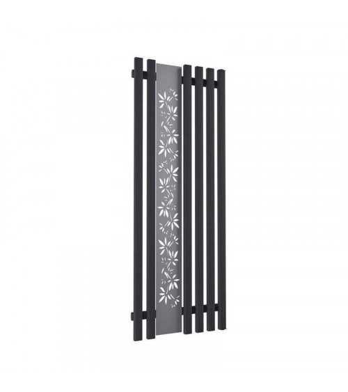 Radiateur eau chaude FLOWER noir mat en plusieurs dimensions