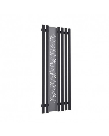 Radiateur eau chaude FLOWER noir mat en plusieurs dimensions