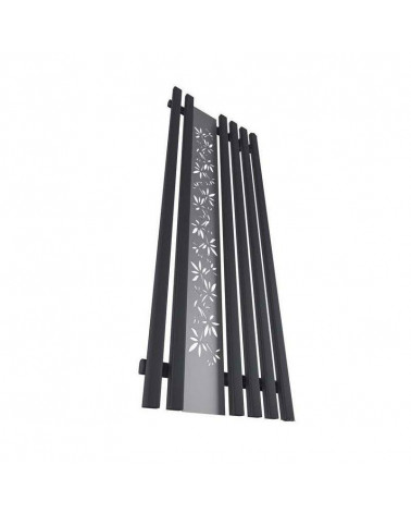 Radiateur eau chaude FLOWER noir mat en plusieurs dimensions