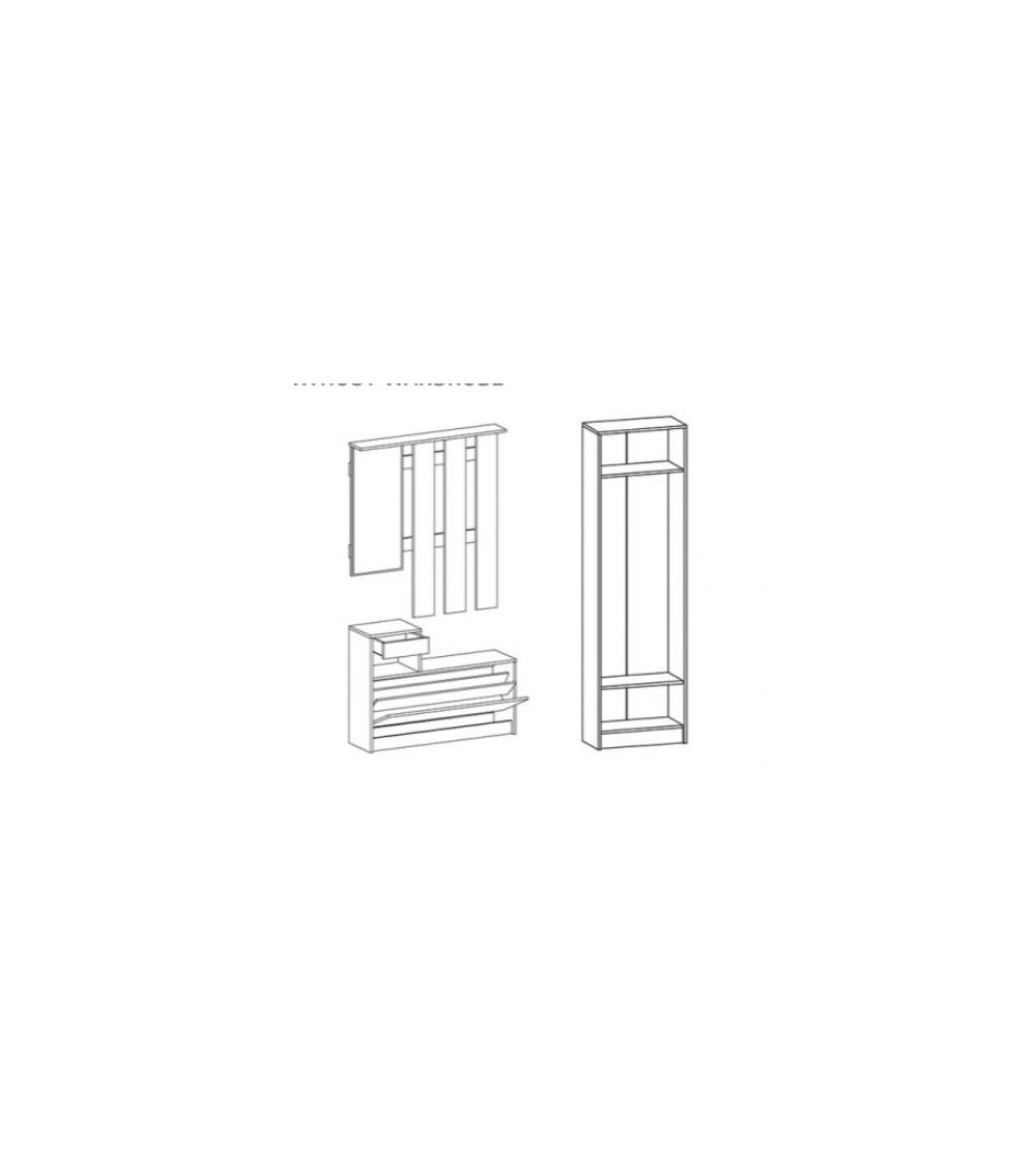 RUDON 2 muebles de entrada de roble