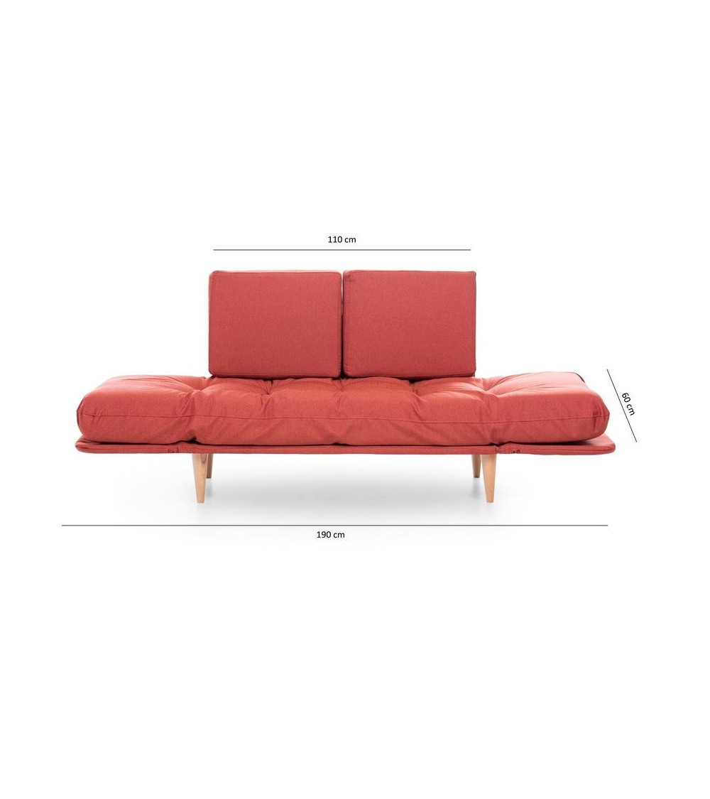 Canapé double convertible NINA en plusieurs couleurs