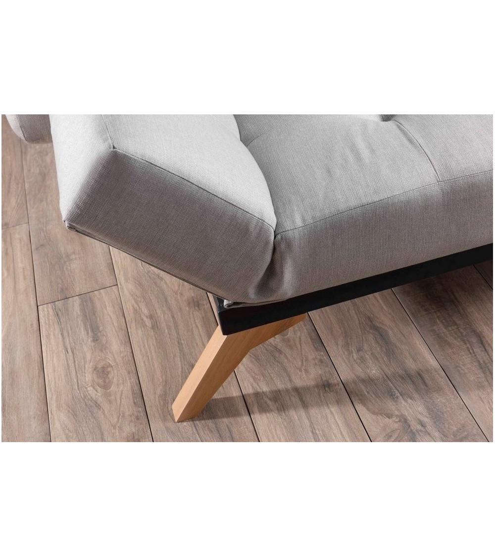 Canapé triple convertible LUKE 225x95 cm gris