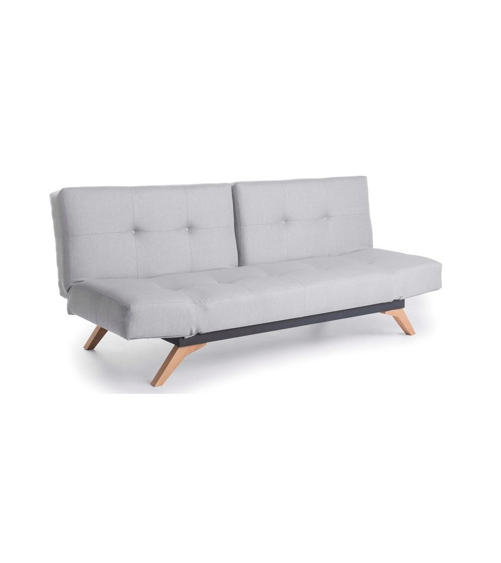 Canapé triple convertible LUKE 225x95 cm gris