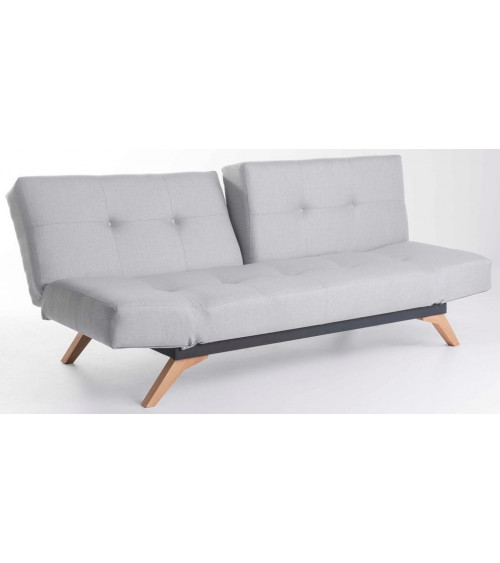 Canapé triple convertible LUKE 225x95 cm gris