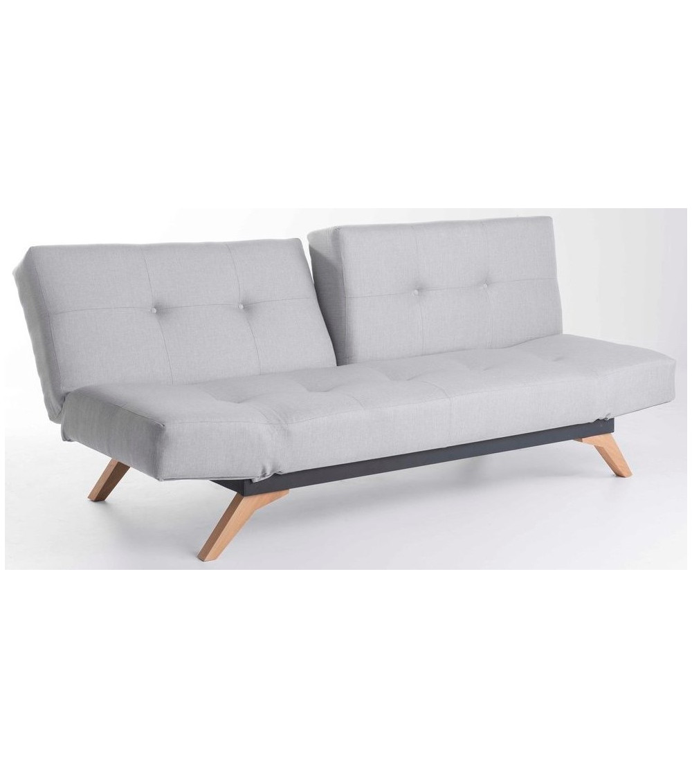 Canapé triple convertible LUKE 225x95 cm gris