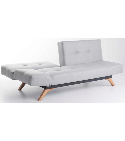 Canapé triple convertible LUKE 225x95 cm gris