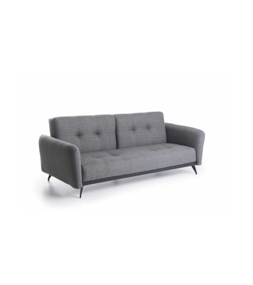 Ensemble canapé triple convertible et fauteuil convertible RON gris