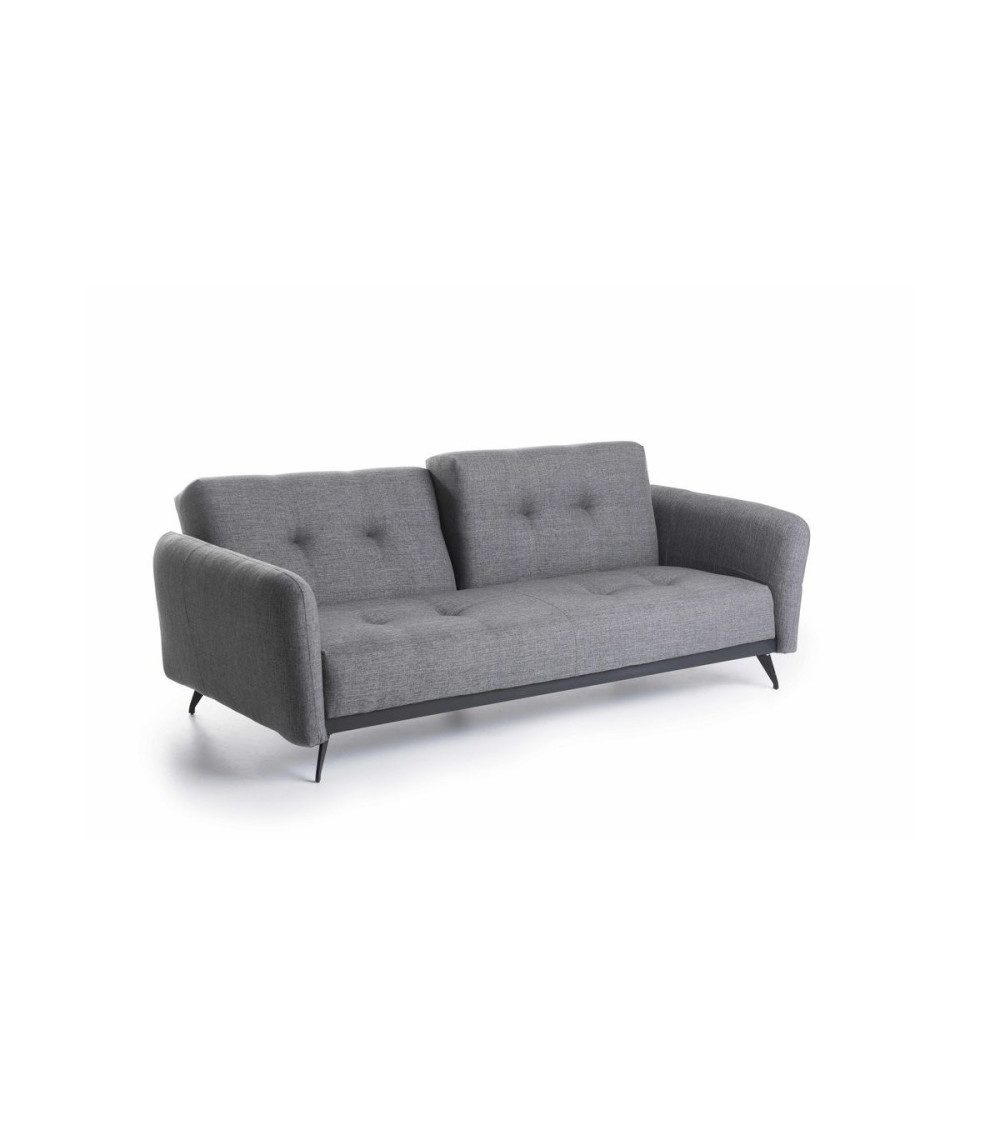 Ensemble canapé triple convertible et fauteuil convertible RON gris