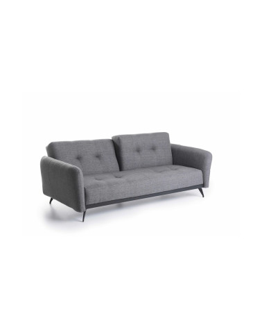 Ensemble canapé triple convertible et fauteuil convertible RON gris