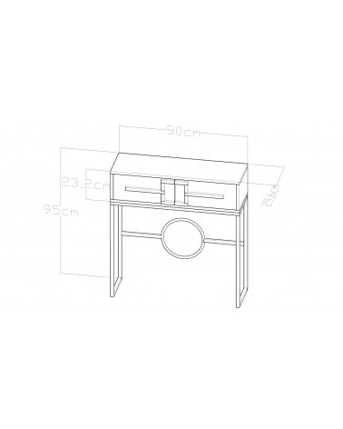 Consola ASIA blanco 120 cm