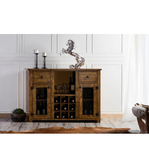 Armoire de rangement- buffet haut DE LUXE 115 x 167 cm