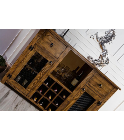 Armoire de rangement- buffet haut DE LUXE 115 x 167 cm