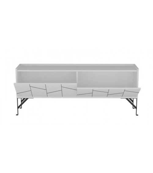 Meuble TV LUA blanc 150 cm