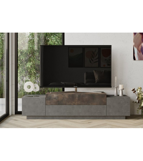 Mueble de TV FONDA bronce 140 cm